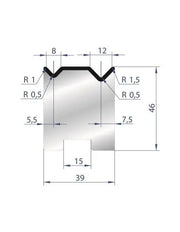 2052 - Die - 88°  Reversible 2V die