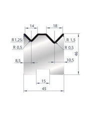 2053 - Die - 88°  Reversible 2V die