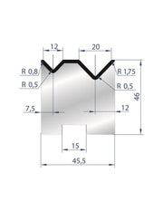 2054 - Die - 88°  Reversible 2V die