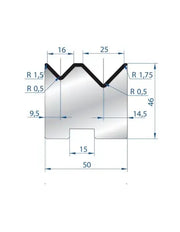 2055 - Die - 88°  Reversible 2V Die