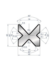 2067 - Die - 85°  4V Dies