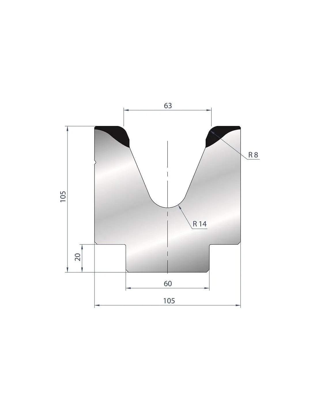 2117 - Die - 45°  1V Die