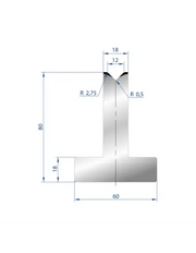3015 – T Dies – 88°  T shape die