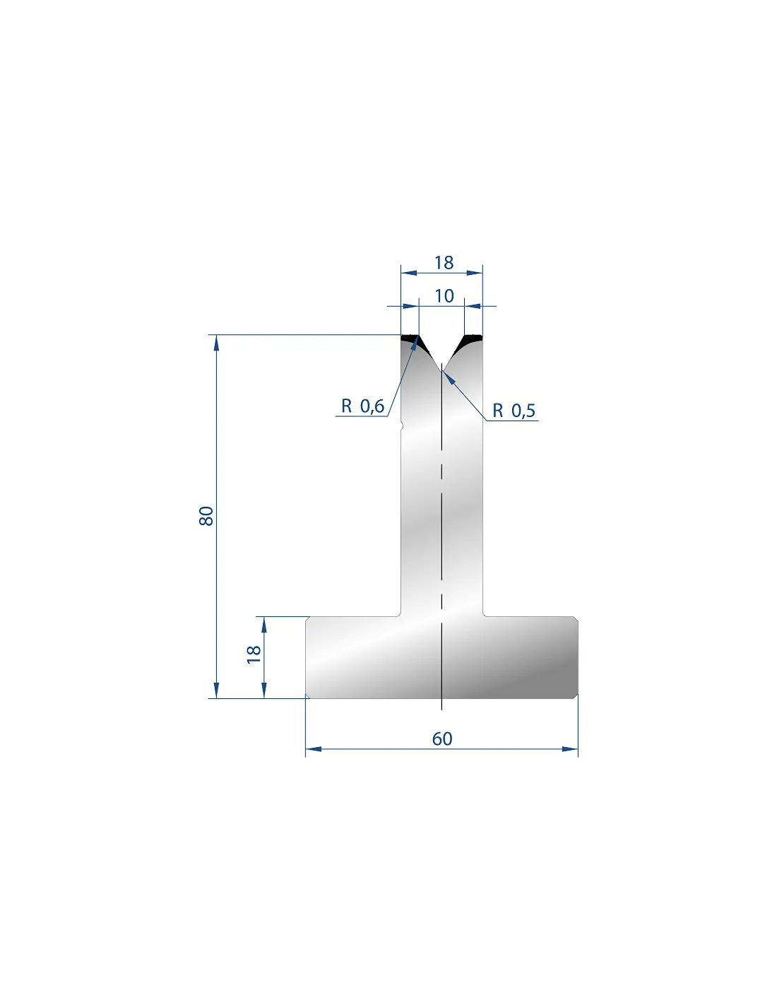 3021 – T Dies – 60°  T Die