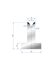 3023 – T Dies – 60°  T Die