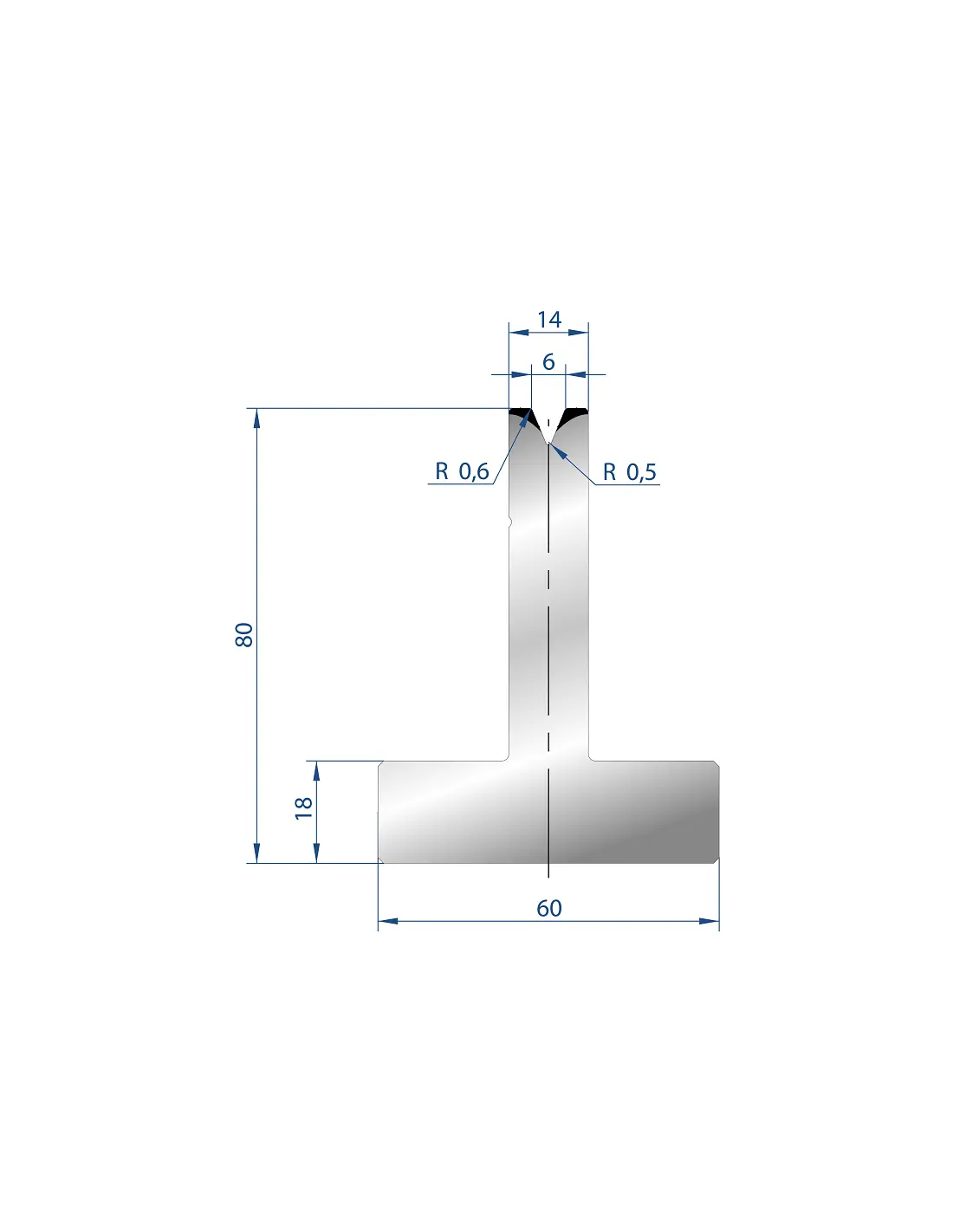 3026 – T Dies – 45°  T Die