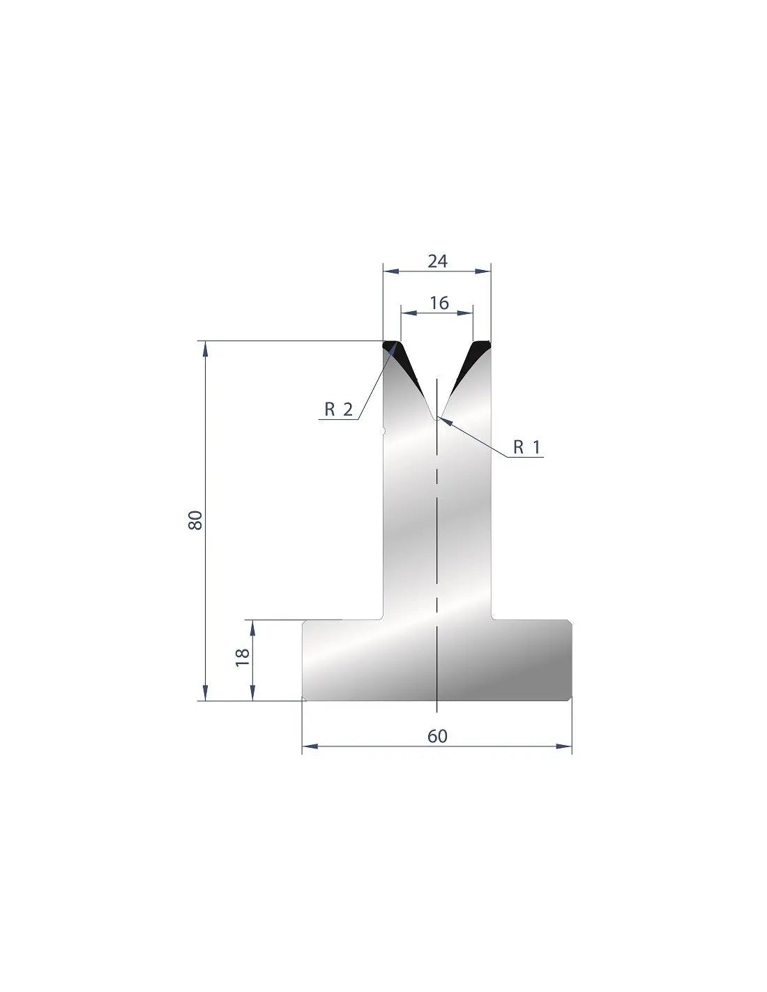 3030 – T Dies – 45°  T Die