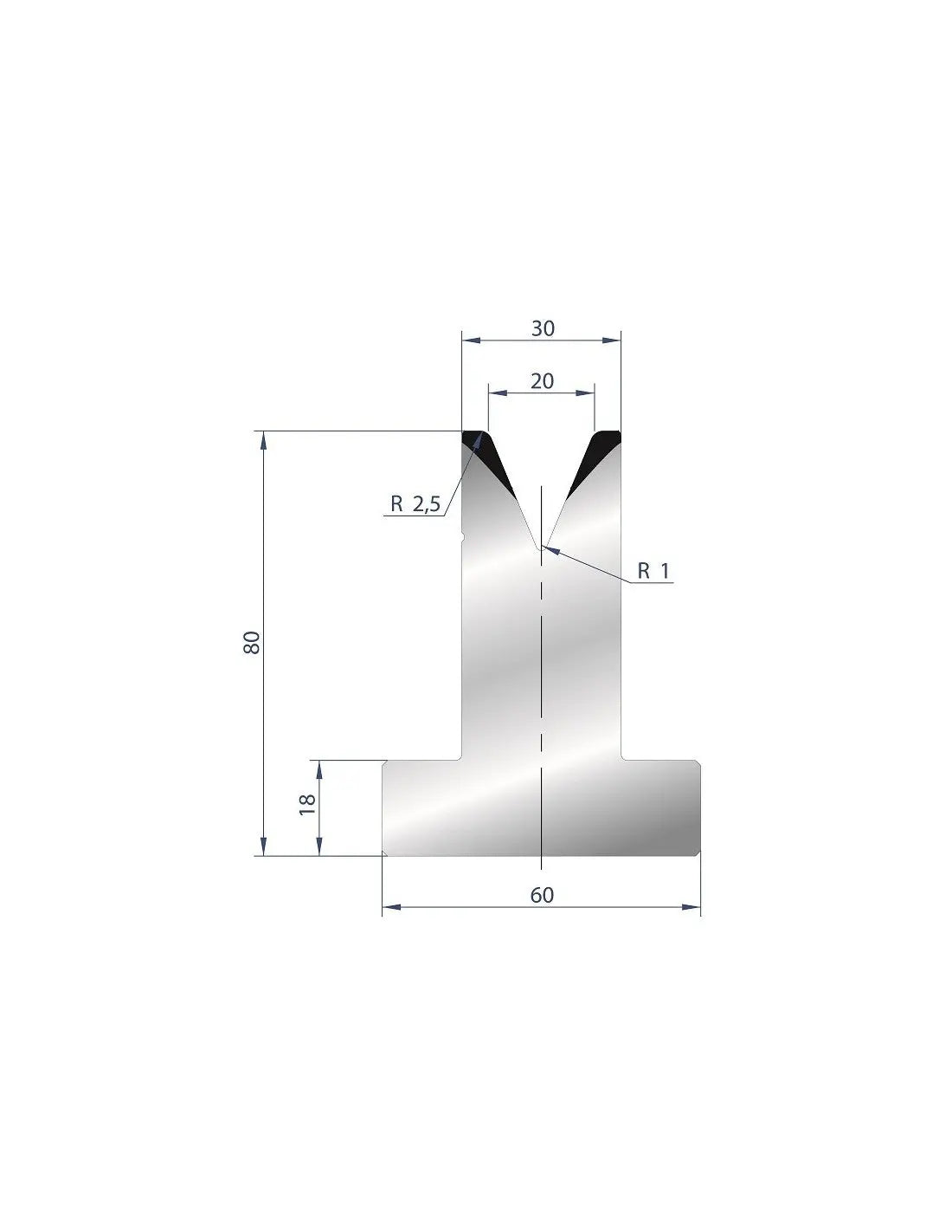 3031 – T Dies – 45°  T Die