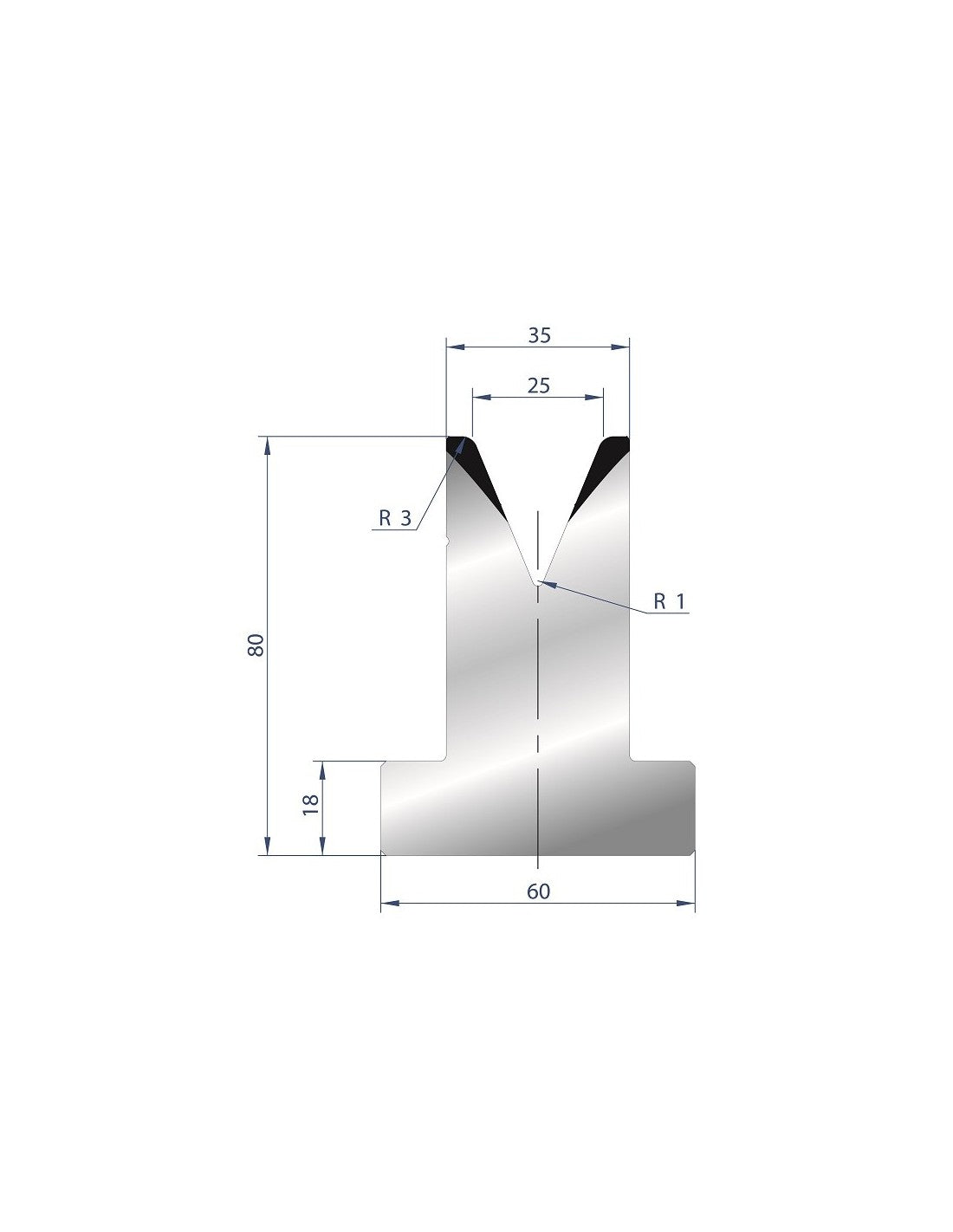 3032 – T Dies – 45°
