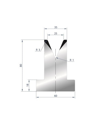 3032 – T Dies – 45°