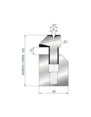3039 - Die - 35°  Hemming die