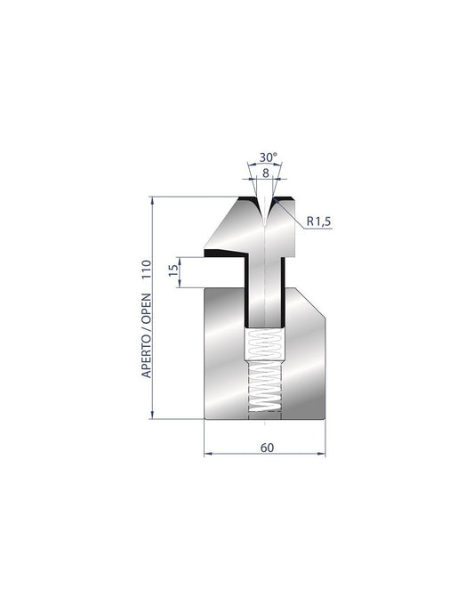 3041 - Die - 30° Hemming Die