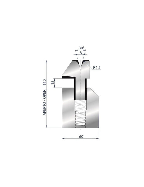 3041 - Die - 30° Hemming Die