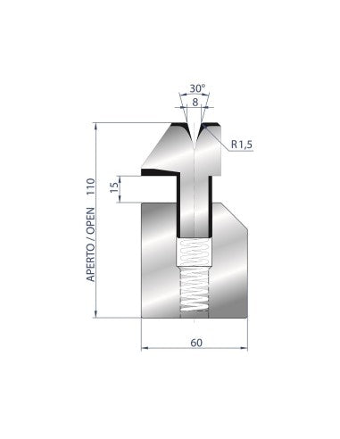 3041 - Die - 30° Hemming Die