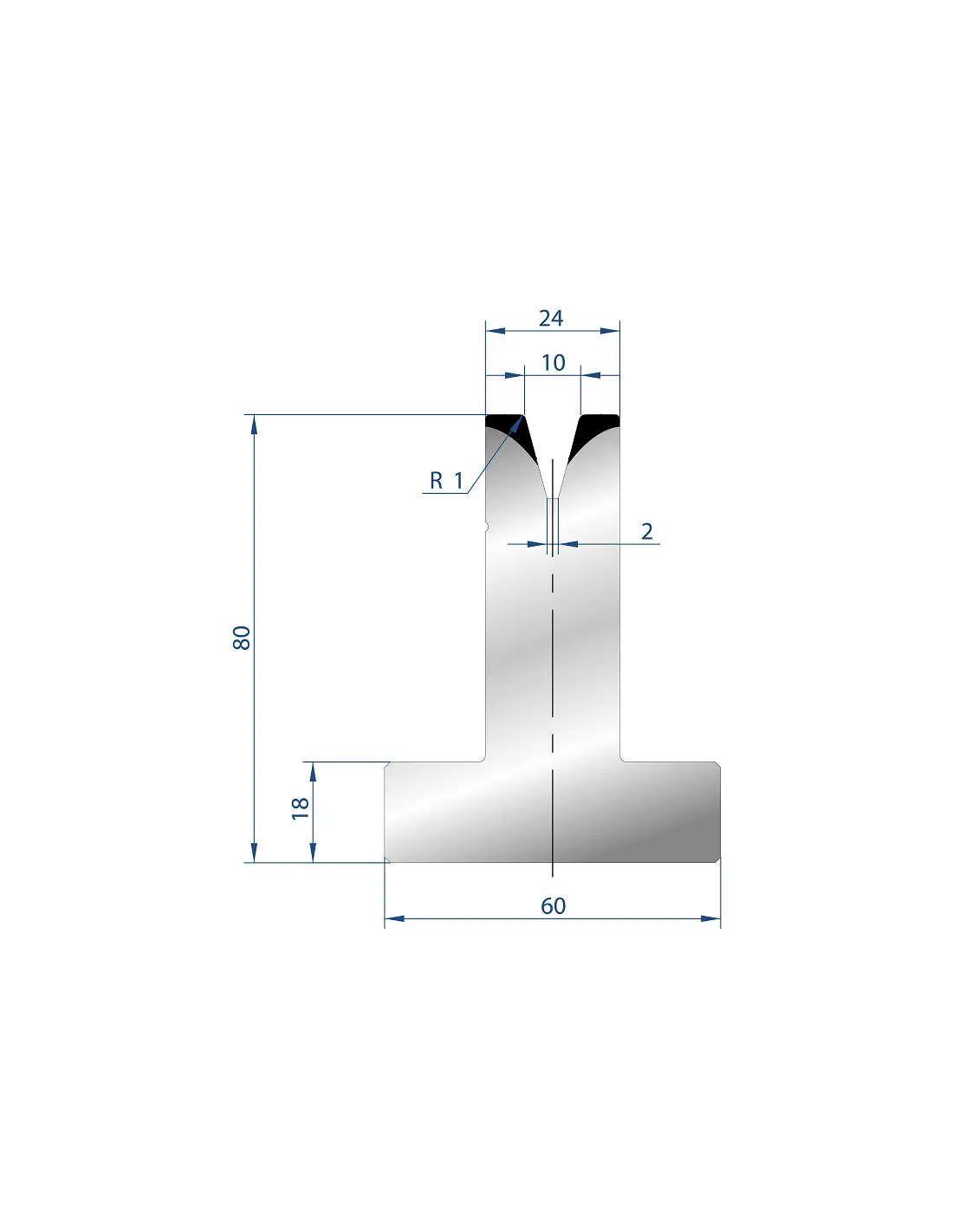 3044 – T Dies – 30°  T Die