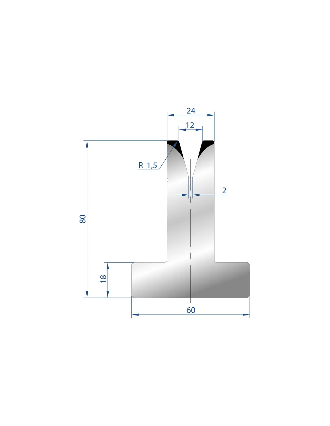 3045 – T Dies – 30°  T Die