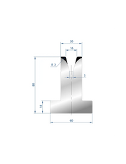3046 – T Dies – 30°  T Die