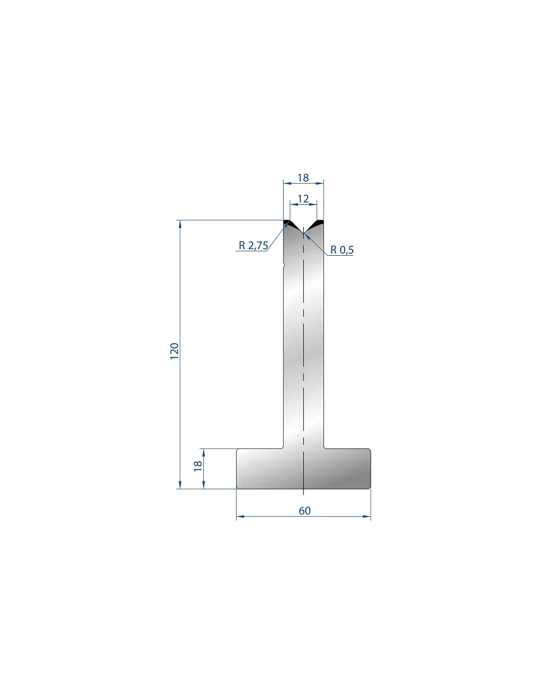 3055 – T Dies – 88°  T Die