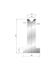 3057 - T Die - 88°  T shape die