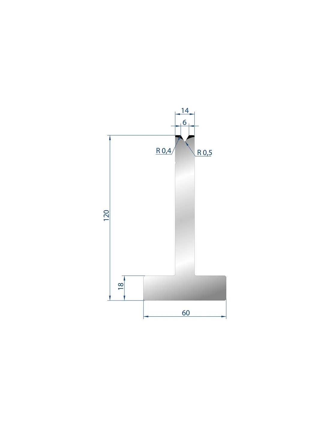 3059 – T Dies – 60°  T Die