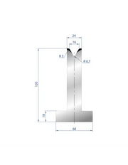 3063 – T Dies – 60°  T Die
