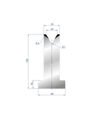 3065 – T Dies – 60°  T Die