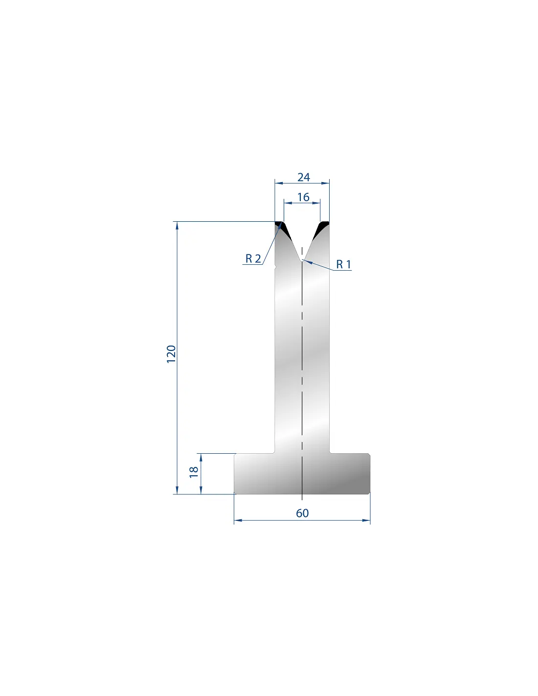 3070 – T Dies – 45°  T Die