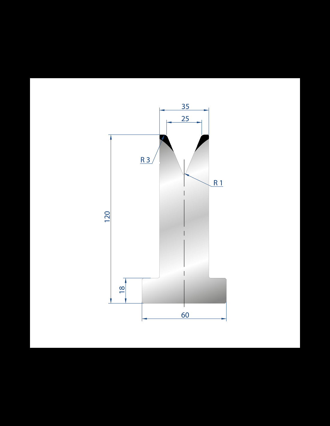 3072 – T Dies – 45°