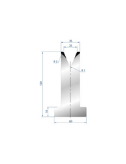 3072 – T Dies – 45°  T shape die