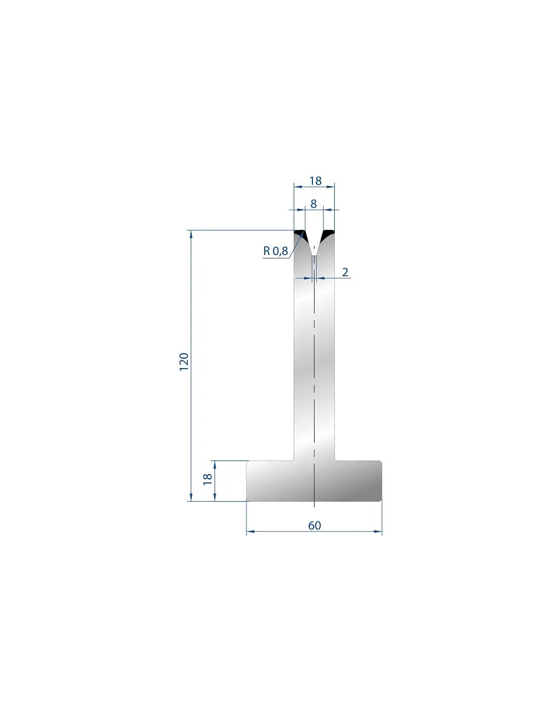 3074 – T Dies – 30°  T Die