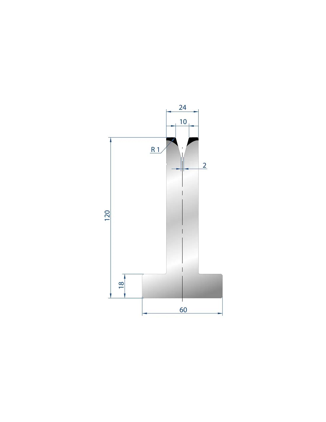 3075 – T Dies – 30°  T Die
