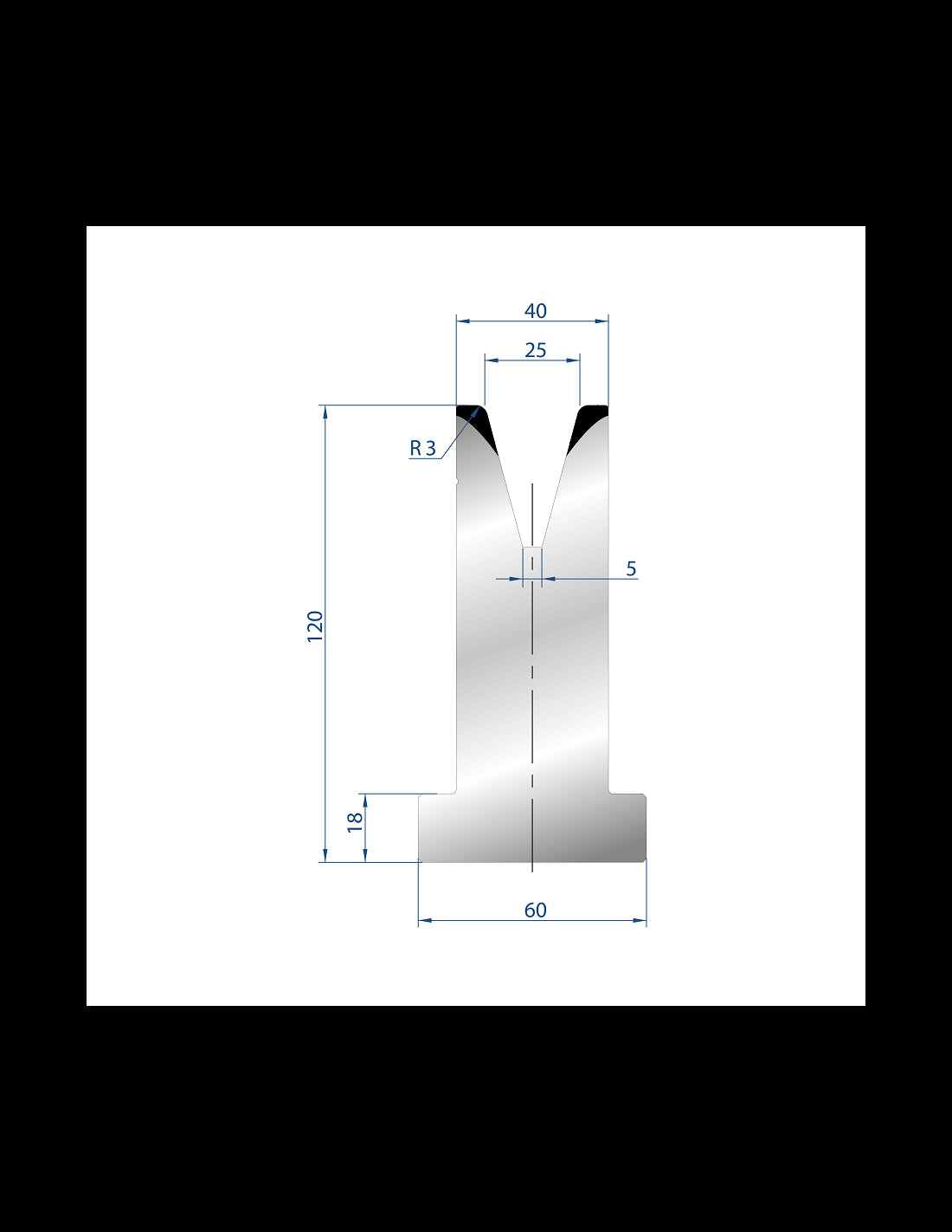 3079 - T Die 30°