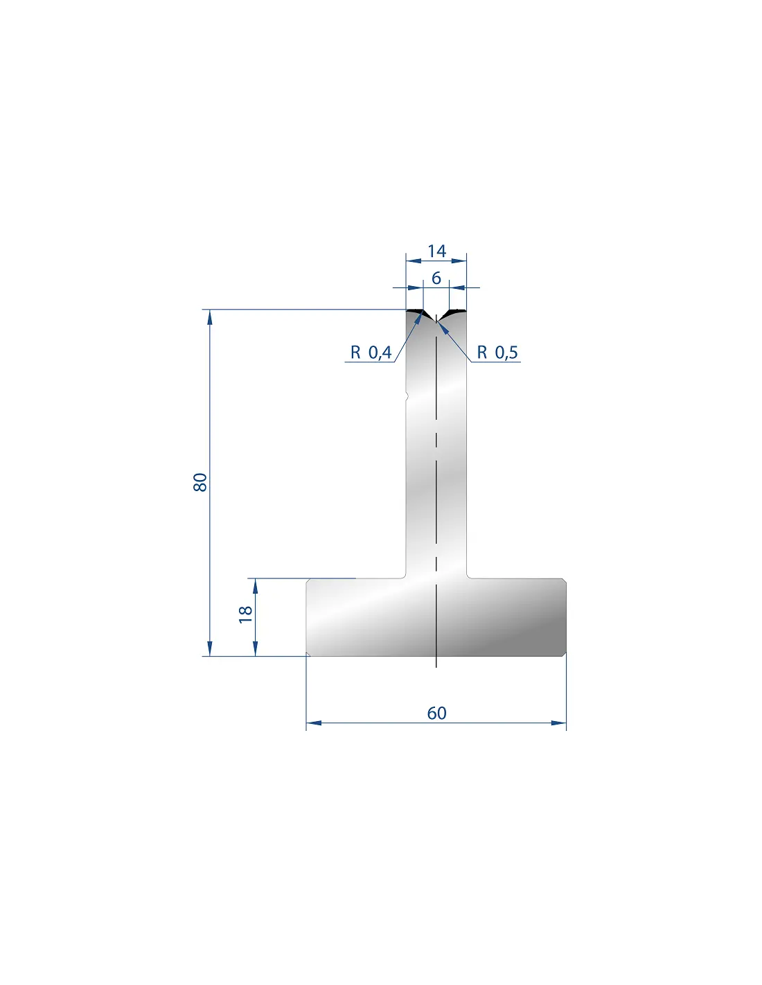 3080 – T Dies – 88°  T shape die