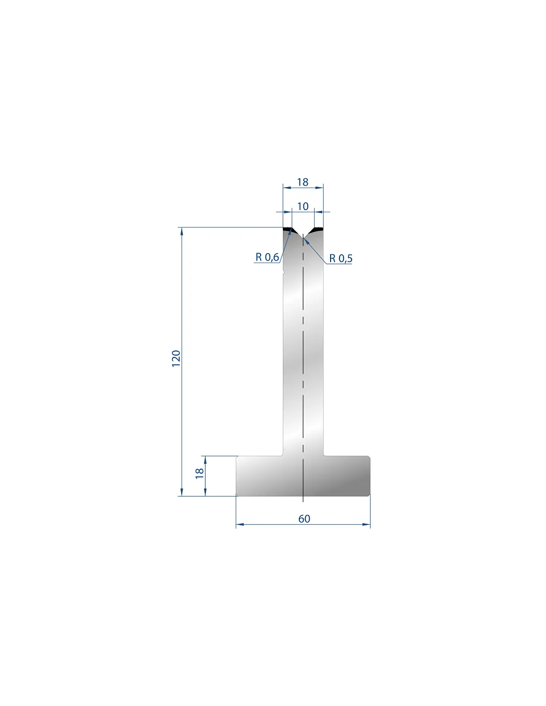 3085 –T Dies – 88°  T shape die