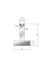 3088 - Die - 85°  T shape die