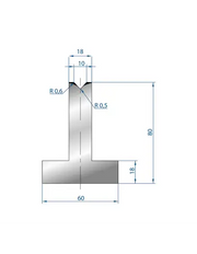 3088 - Die - 85°  T shape die