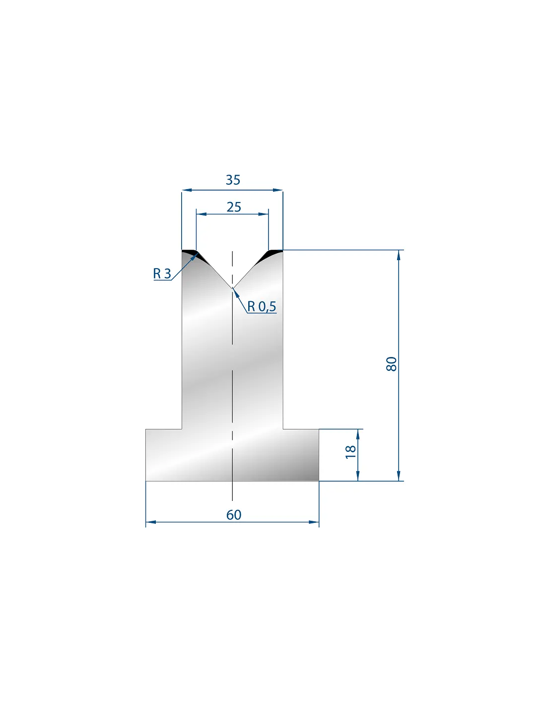 3092 – T Dies – 85°  T Die