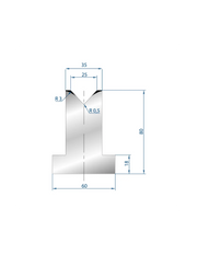 3092 – T Dies – 85°  T Die
