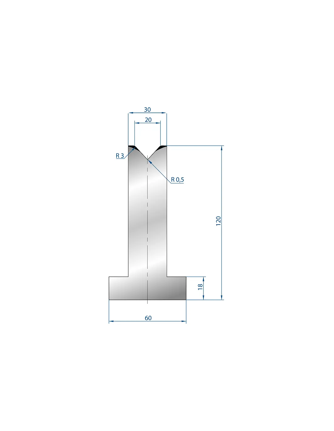 3098 – T Dies – 85°  T Die