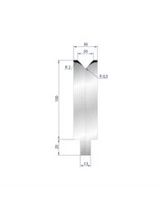 3128 - 1V Dies - 86°  1V Die