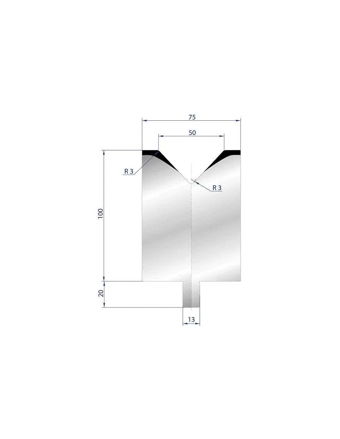 3132 - 1V Dies - 86°  1V Die