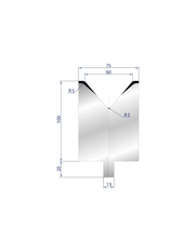 3133 - 1V Dies - 80°  1V Die