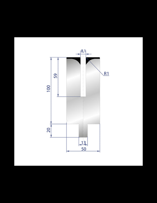 3157 - Flattening hemming tools 28°