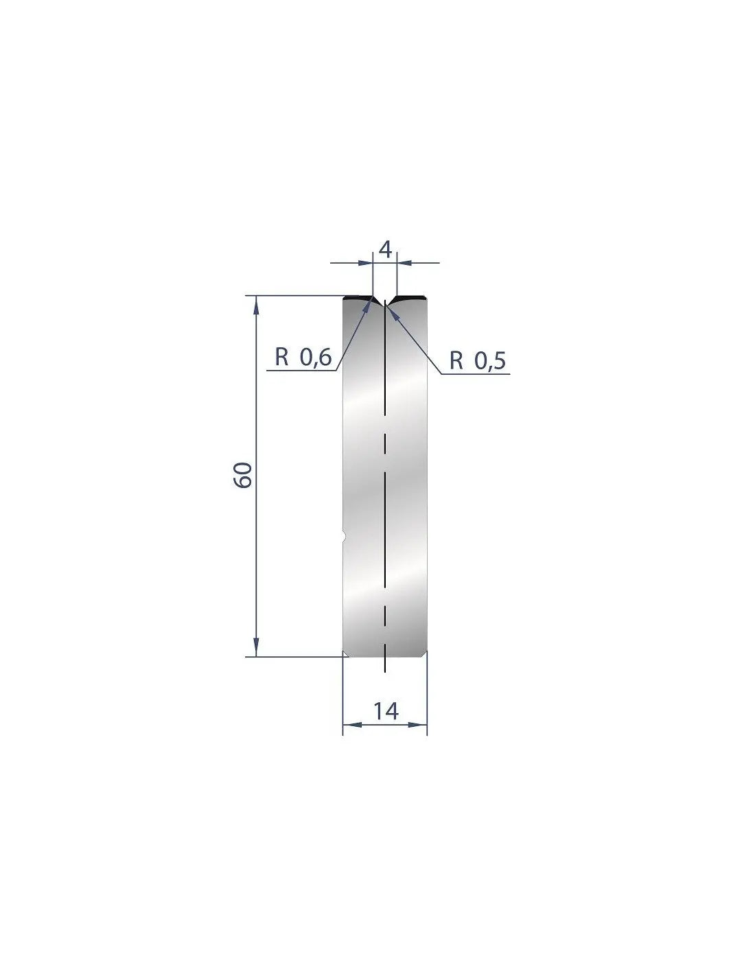 3158 - Die - 88°  1V Insert die