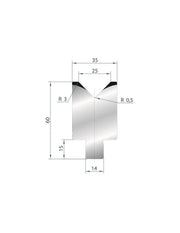 3165 - Die - 88°  1V Insert die