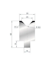 3165 - Die - 88°  1V Insert die