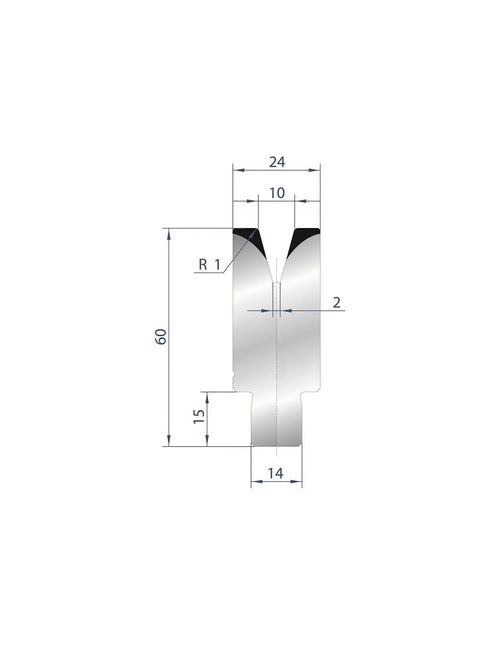 3168 - Die - 30° - 1V Self Centering Dies 30 Amada