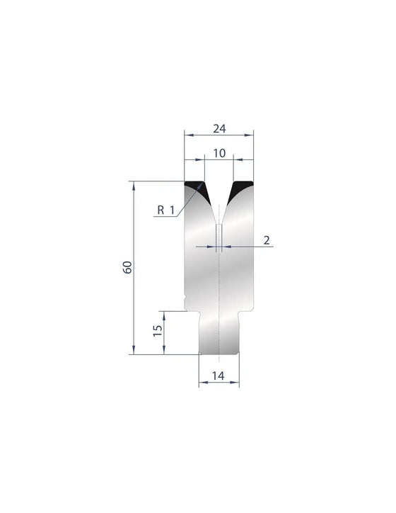 3168 - Die - 30° - 1V Self Centering Dies 30 Amada