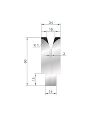 3168 - Die - 30° - 1V Self Centering Dies 30 Amada  1V Insert Die