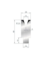 3169 - Die - 30°  1V Insert die